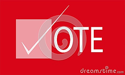 Election vote banner Stock Photo