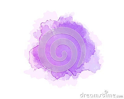 Color, purple - Abstract watercolor splash. Digital art painting. Stock Photo