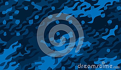 Blue and light blue military camouflage pattern Stock Photo