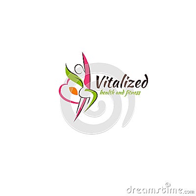 Vitamin health logo - Stock logo illustration Vector Illustration