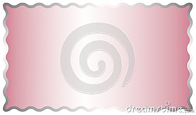 Abstract Shining Pink Brushed Metal Surface Background with A Silver Frame Stock Photo