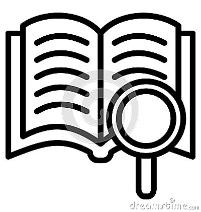 Basic RGB Book scan Isolated Vector icon which can easily modify or edit Vector Illustration