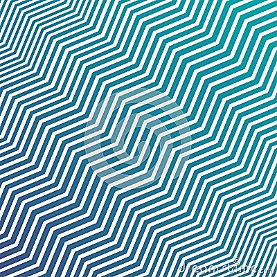 Vector Interlacing Diagonal Green Blue and White Zigzag Stripes Texture Background Stock Photo