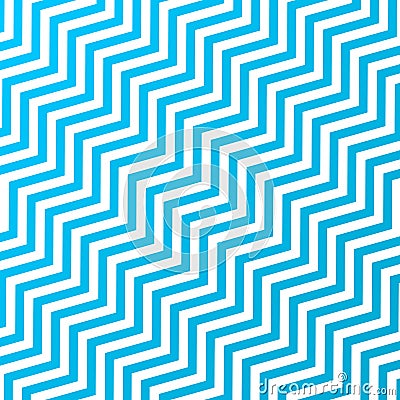 Vector Interlacing Diagonal Blue and White Zigzag Stripes Texture Background Stock Photo