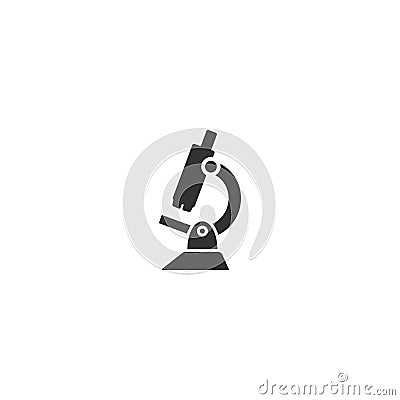 Microscope laboratory vector icon. Vector Illustration