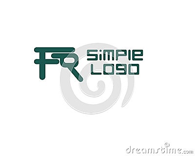 Simple logo iconic company or business Stock Photo