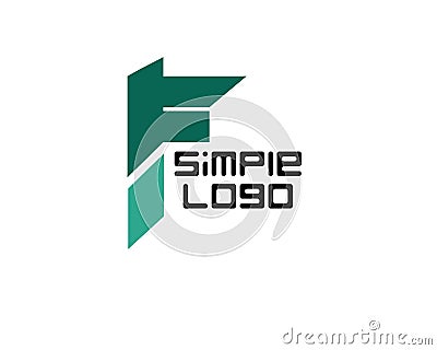 Simple logo iconic for company or business Vector Illustration