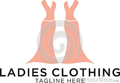 the design of the LADIES CLOTHING concept Stock Photo