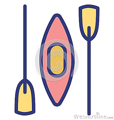 Boating Isolated Vector Icon which can easily modify or edit Stock Photo
