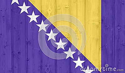 Bosnia flag Stock Photo