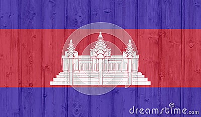 Cambodia flag Stock Photo