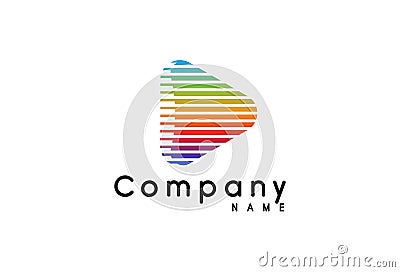 Abstract Colorful Logo Design Vector Illustration