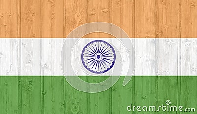 Grunge india flag Stock Photo