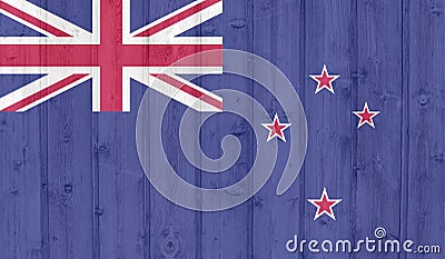 Grunge new zealand flag Stock Photo