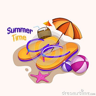 Sweet slipper summer time Stock Photo