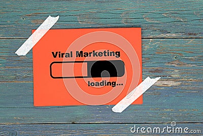 Viral marketing on paper Stock Photo