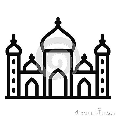 Badshahi masjid, badshahi mosque Isolated Vector Icon which can be easily modified or edit Vector Illustration