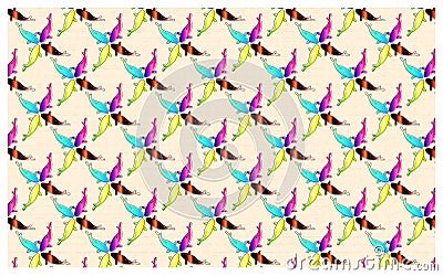 The following symbol patterns are koi fish with attractive gradient colors which are very good and suitable for baner screen cover Stock Photo