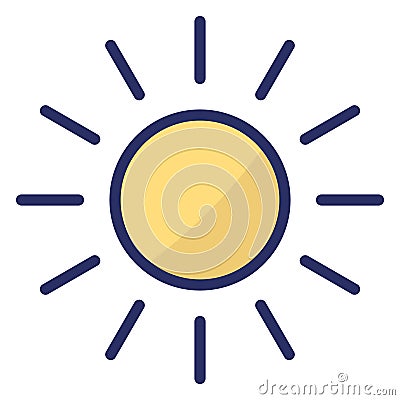 Sunlight Isolated Isolated Vector Icon easily editable easily editable Vector Illustration