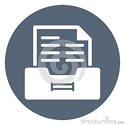 Attorney files drawer Isolated Vector Icon which can easily modify or edit Stock Photo