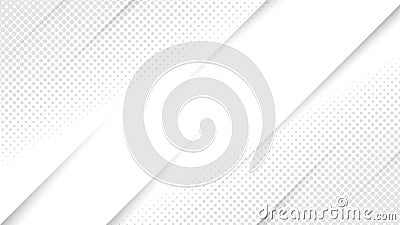 Vector Abstract White and Grey Background with Diagonal Lines and Halftone Dots Mesh Stock Photo