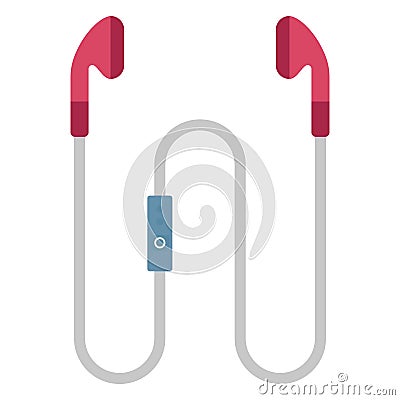 Earphone, earpiece Color vector icon you can edit or modify it easily Stock Photo