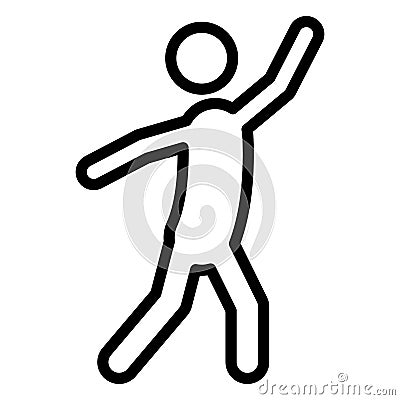 Basic RGB Athlete, exercising Isolated Vector icon which can easily modify or edit Stock Photo