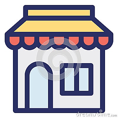 Basic RGB Bakehouse, bakery, Vector Icon which can easily modify or edit Stock Photo