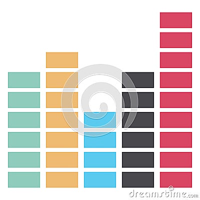 Sound Bars Color Vector Icon which can easily modify or edit Stock Photo