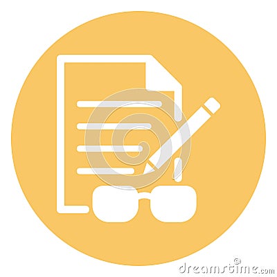 Documents, filen Vector Icon which can easily modify or edit Vector Illustration