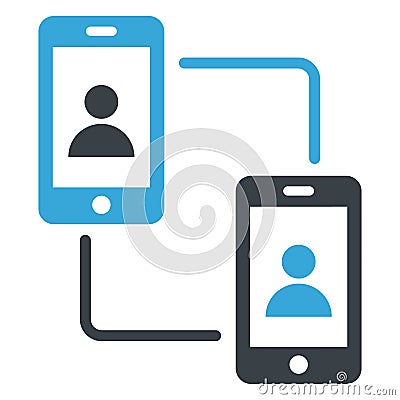 Communication, conference call Vector icon which can easily modify Vector Illustration