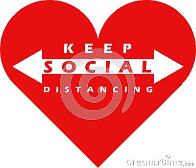 Keep social distance. Stock Photo