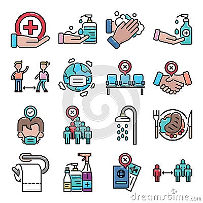 Virus Prevention Icon Vector Illustration