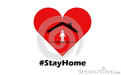 Coronavirus COVID-19 Pandemic StayHome. Face, include. Vector Illustration