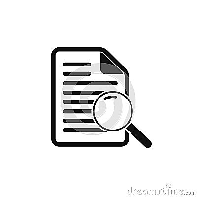 Docs Search Paper Icon Logo Vector Illustration