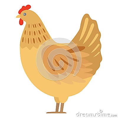 Chicken Vector Icon Illustration which can easily modify or edit Vector Illustration