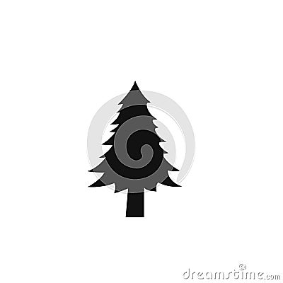 Black Spruce icon vector simple Vector Illustration