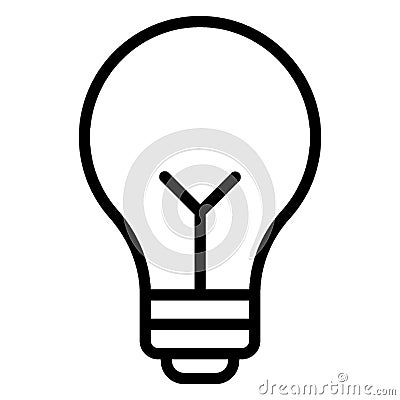 Bulb Glyph Style vector icon which can easily modify or edit Vector Illustration