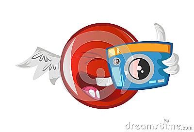Illustration OF Jio Emoji Vector Illustration