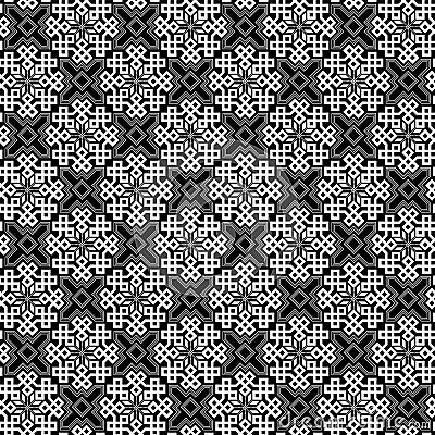 Ethnic geometric seamless pattern. Antique Turkish style. Vector Illustration