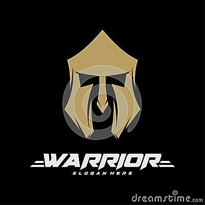 Spartan warrior logo vector illustration design Vector Illustration