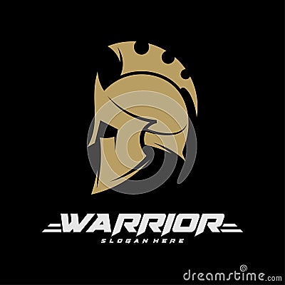 Spartan warrior logo vector illustration design Vector Illustration