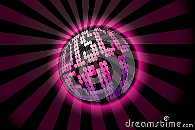 colourful disco ball vector illustration Vector Illustration