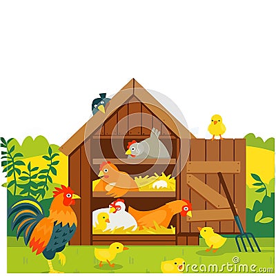 Farm chicken design vector Vector Illustration