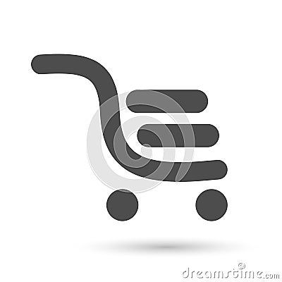 Shopping cart logo speed online selling market shipping buy and sell shop retail whole sale store check out more go icon vector Stock Photo