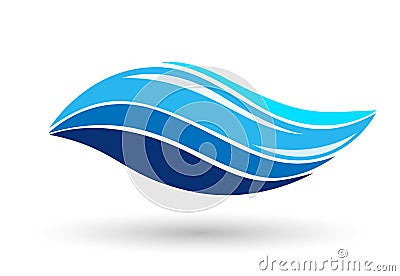 Sea wave globe water wave people nature drop wave globe illustrations icon logo Cartoon Illustration