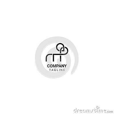 Logo, icon, symbol, company or business animal monogram has the meaning of tough and creative clever. Vector Illustration