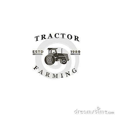 Badges Farmer Logo Design Vector Illustration