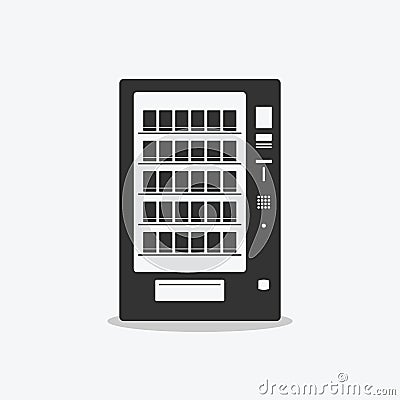 Vending machine icon flat design vector illustration. Vector Illustration