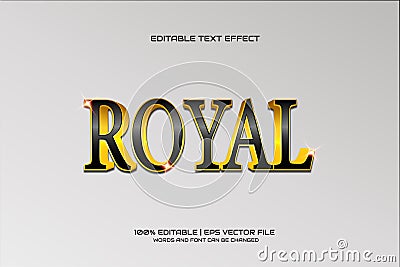 royal text. Vector Illustration